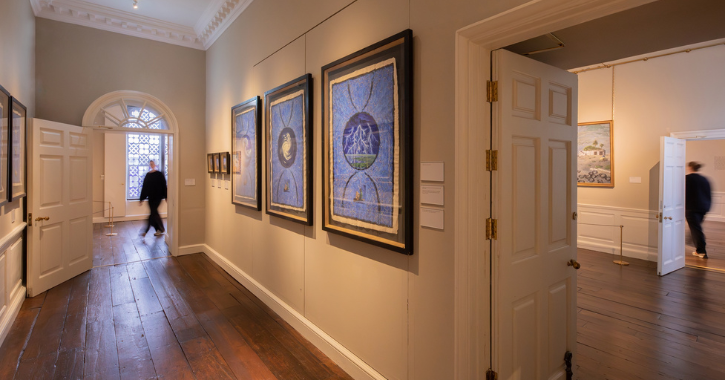 Roger Wagner: The Seeds of Eternity exhibition on display inside Auckland Palace.